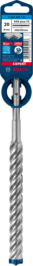 Bosch EXPERT SDS plus-7X hamerboor 20 × 200 × 250 mm