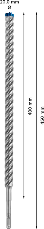 Bosch EXPERT SDS plus-7X hamerboor 20 × 400 × 450 mm