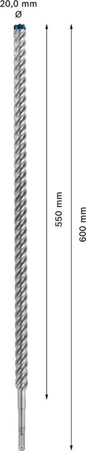 Bosch EXPERT SDS plus-7X hamerboor 20 × 550 × 600 mm