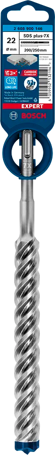 Bosch EXPERT SDS plus-7X hamerboor 22 × 200 × 250 mm