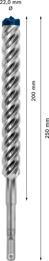 Bosch EXPERT SDS plus-7X hamerboor 22 × 200 × 250 mm