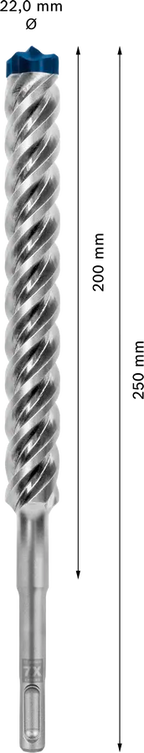Bosch EXPERT SDS plus-7X hamerboor 22 × 200 × 250 mm