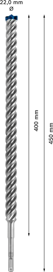 Bosch EXPERT SDS plus-7X hamerboor 22 × 400 × 450 mm