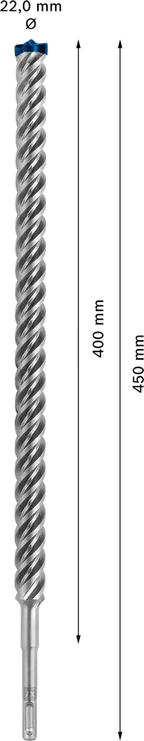 Bosch EXPERT SDS plus-7X hamerboor 22 × 400 × 450 mm