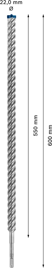 Bosch EXPERT SDS plus-7X hamerboor 22 × 550 × 600 mm