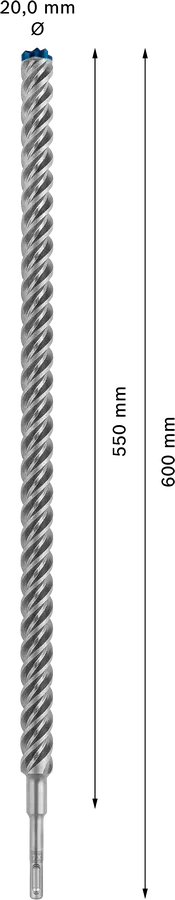 Bosch EXPERT SDS plus-7X hamerboor 25 × 550 × 600 mm