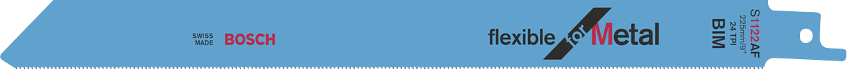 Bosch S 1122 AF Flexible for Metal Reciprocityzaagblad, 225 mm, 5-delig
