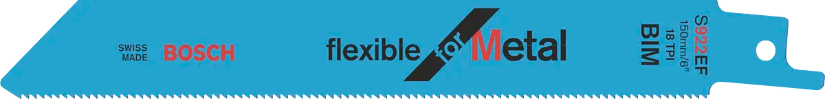 Bosch S 922 EF flexibel reciprozaagblad voor metaal – 5 stuks (150 mm)