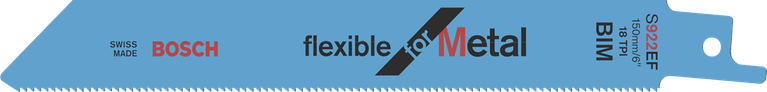 Bosch S 922 EF flexibel reciprozaagblad voor metaal – 25 stuks (150 mm)