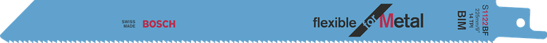 Bosch S 1122 BF Flexibel Metaal Reciprocityzaagblad, 225 mm