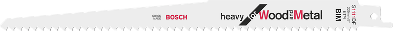 Bosch S 1111 DF Reciprocityzaagblad, 225 x 19 x 1,25 mm, 5-delig
