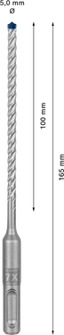 Betonboor SDS plus-7X - 6 mm x 150 mm x 215 mm