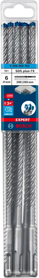 Bosch EXPERT SDS plus-7X hamerboor 6×200×265 mm