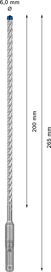 Bosch EXPERT SDS plus-7X hamerboor 6×200×265 mm