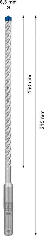 Bosch EXPERT SDS plus-7X hamerboor 6,5×150×215 mm