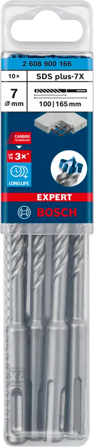 &nbsp;Bosch EXPERT SDS plus-7X hamerboor 7×100×165 mm