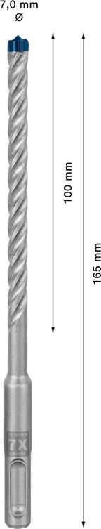 &nbsp;Bosch EXPERT SDS plus-7X hamerboor 7×100×165 mm