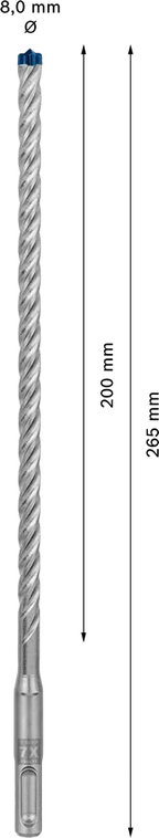 &nbsp;Bosch EXPERT SDS plus-7X hamerboor 8×200×265 mm