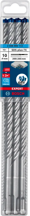 Bosch EXPERT SDS plus-7X hamerboor 10×200×265 mm