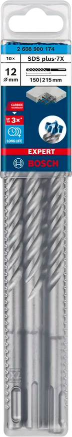 Bosch EXPERT SDS plus-7X hamerboor 12×150×215 mm