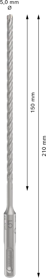 PRO SDS plus-5X Hamerboor, 5 x 150 x 210 mm