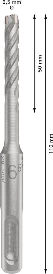 PRO SDS plus-5X Hamerboor, 6,5 x 50 x 110 mm