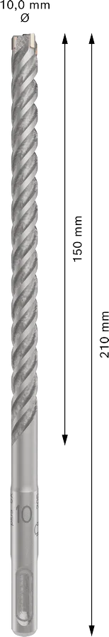 PRO SDS plus-5X Hamerboor, 10 x 150 x 210 mm