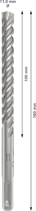 PRO SDS plus-5X Hamerboor, 11 x 100 x 160 mm
