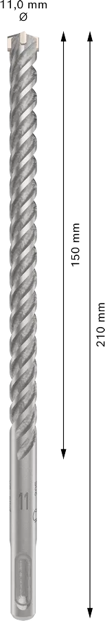 PRO SDS plus-5X Hamerboor, 11 x 150 x 210 mm