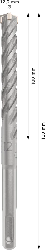 PRO SDS plus-5X Hamerboor, 12 x 100 x 160 mm