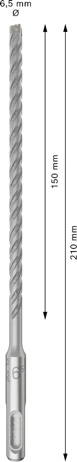 PRO SDS plus-5X Hamerboor, 6,5 x 150 x 210 mm, 10-delig