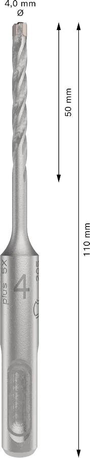 PRO SDS plus-5X Hamerboor, 4 x 50 x 110 mm