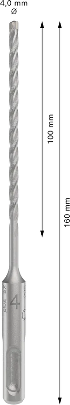 PRO SDS plus-5X Hamerboor, 4 x 100 x 160 mm