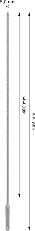 PRO SDS plus-5X Hamerboor, 5 x 400 x 460 mm