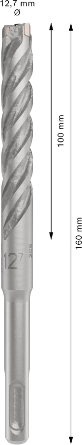 PRO SDS plus-5X Hamerboor, 12,7 x 100 x 160 mm