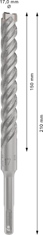 PRO SDS plus-5X Hamerboor, 17 x 150 x 210 mm