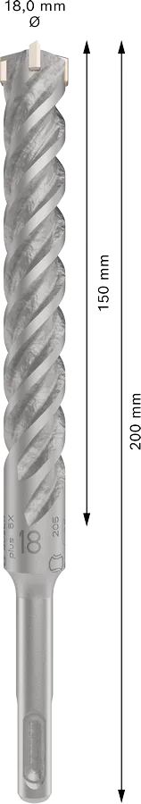 PRO SDS plus-5X Hamerboor, 18 x 150 x 200 mm