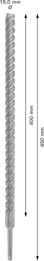 PRO SDS plus-5X Hamerboor, 19 x 400 x 450 mm