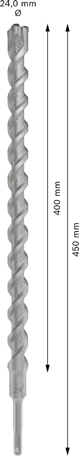 PRO SDS plus-5X Hamerboor, 24 x 400 x 450 mm