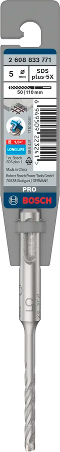 PRO SDS plus-5X Hamerboor, 5 x 50 x 110 mm