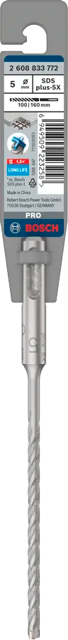 PRO SDS plus-5X Hamerboor, 5 x 100 x 160 mm