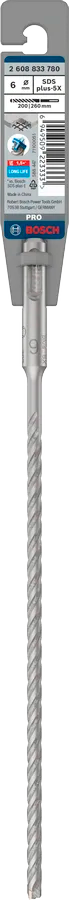 PRO SDS plus-5X Hamerboor, 6 x 200 x 260 mm