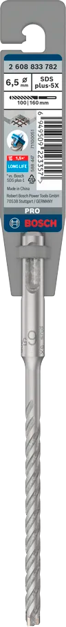 PRO SDS plus-5X Hamerboor, 6,5 x 100 x 160 mm