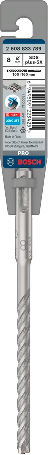 PRO SDS plus-5X Hamerboor, 8 x 100 x 160 mm