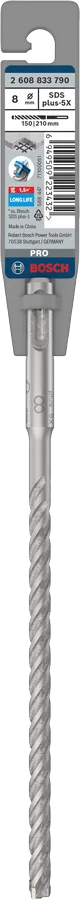 PRO SDS plus-5X Hamerboor, 8 x 150 x 210 mm