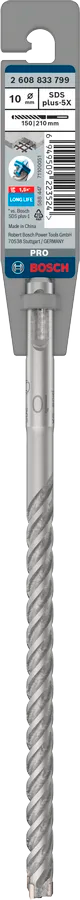 PRO SDS plus-5X Hamerboor, 10 x 150 x 210 mm