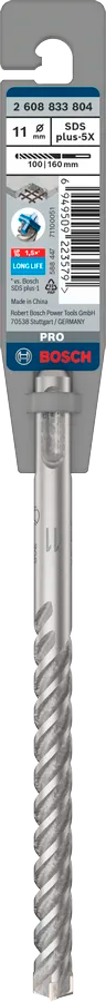 PRO SDS plus-5X Hamerboor, 11 x 100 x 160 mm