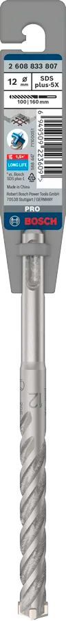 PRO SDS plus-5X Hamerboor, 12 x 100 x 160 mm