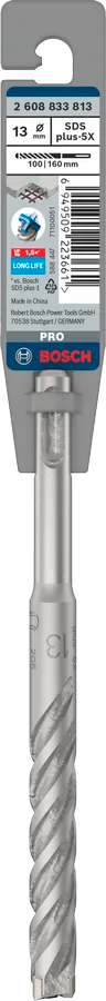 PRO SDS plus-5X Hamerboor, 13 x 100 x 160 mm