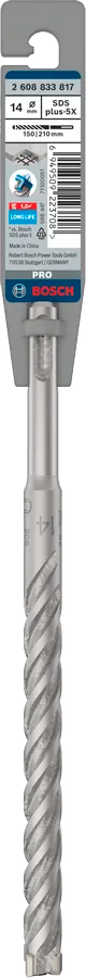 PRO SDS plus-5X Hamerboor, 14 x 150 x 210 mm